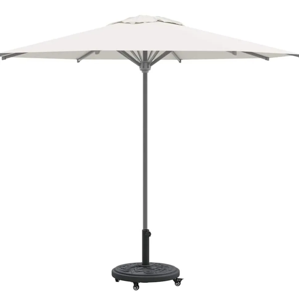 vidaXL Parasolvoet Art Deco Zwart Ø 45 x 39,5 cm IJzer