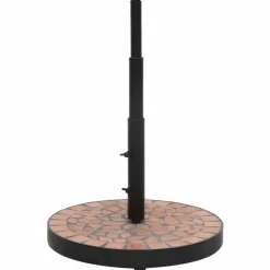 vidaXL Parasolvoet rond 12 kg terracottakleurig