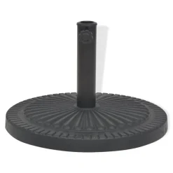 vidaXL Parasolvoet rond 14 kg hars zwart