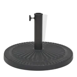 vidaXL Parasolvoet rond 14 kg hars zwart