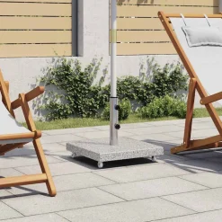 vidaXL Parasolvoet vierkant 30 kg graniet grijs
