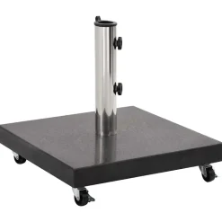 vidaXL Parasolvoet vierkant 30 kg graniet zwart
