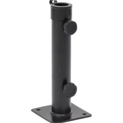 vidaXL Parasolvoet voor Ø38/48 mm stok staal matzwart