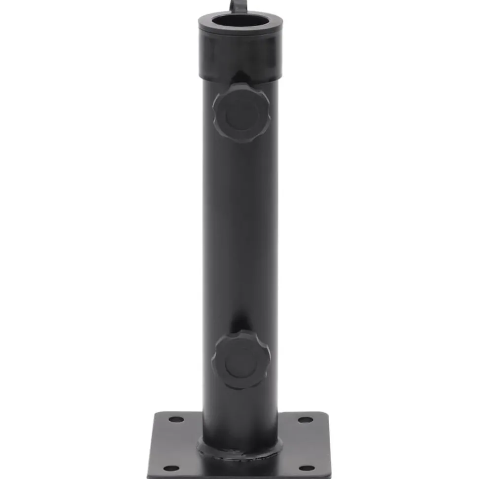 vidaXL Parasolvoet voor Ø38/48 mm stok staal matzwart