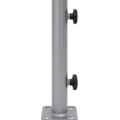 vidaXL Parasolvoet voor Ø32/34/38 mm stok staal zilverkleurig