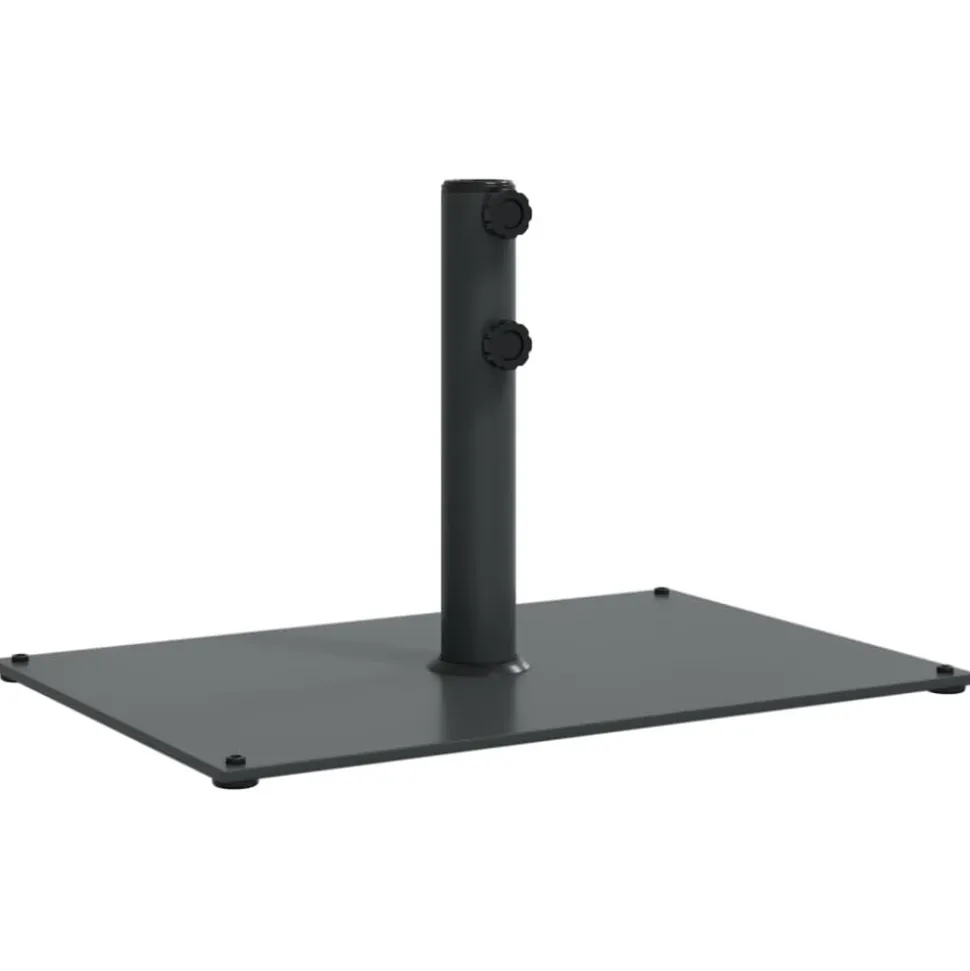vidaXL Parasolvoet voor stokken van Ø32/38/48 mm 15 kg rechthoekig