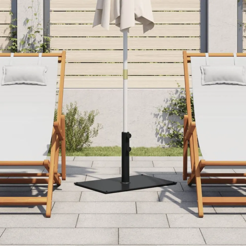 vidaXL Parasolvoet voor stokken van Ø32/38/48 mm 15 kg rechthoekig