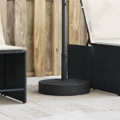vidaXL Parasolvoet voor stokken van Ø38 / 48 mm 25 kg rond