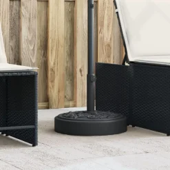 vidaXL Parasolvoet voor stokken van Ø38 / 48 mm 25 kg rond