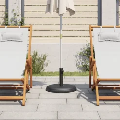 vidaXL Parasolvoet voor stokken van Ø32/35/38 mm 15 kg rond