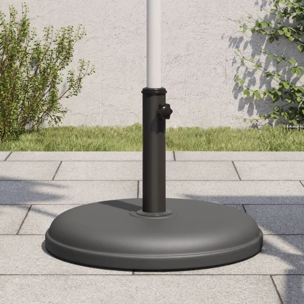 vidaXL Parasolvoet voor stokken van Ø32/35/38 mm 15 kg rond