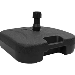 vidaXL Parasolvoet Zwart 45 x 45 x 29,5 cm Hoogwaardig polyethyleen