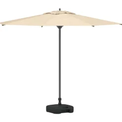 vidaXL Parasolvoet Zwart 45 x 45 x 29,5 cm Hoogwaardig polyethyleen