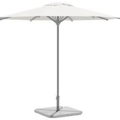 vidaXL Parasolvoetplaten 4 st driehoekig 14 kg graniet grijs