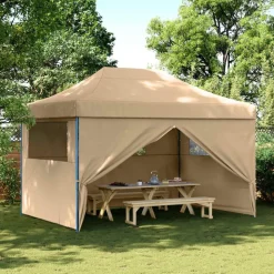 vidaXL Partytent Beige 279 x 410 x 315 cm Oxford Stof