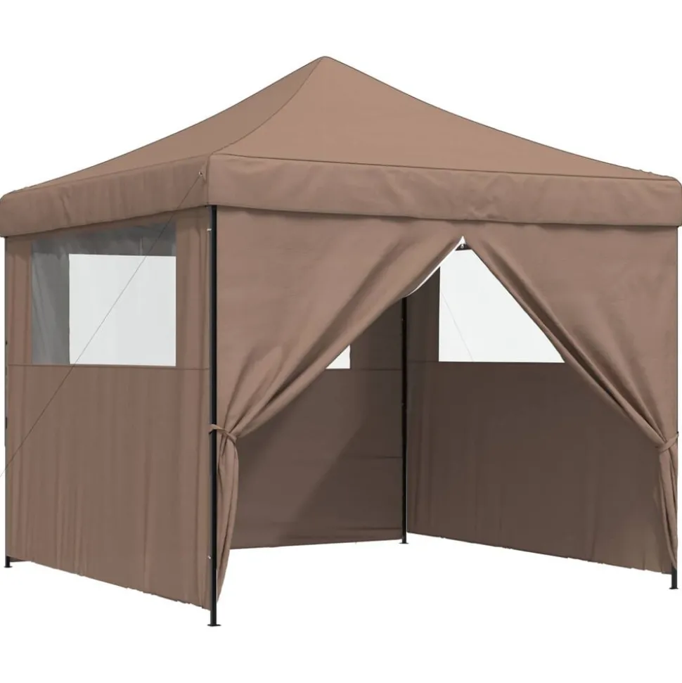 vidaXL Partytent Bruin 292 x 292 x 315 cm Oxford Stof