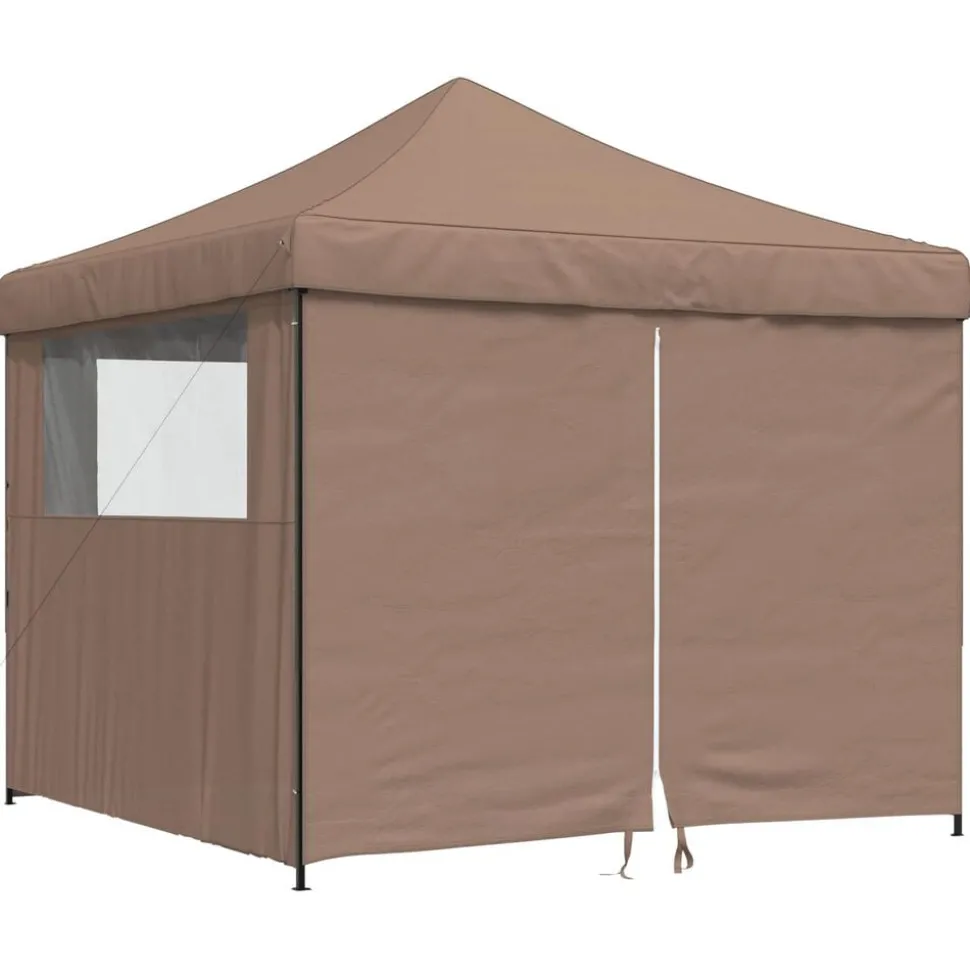 vidaXL Partytent Bruin 292 x 292 x 315 cm Oxford Stof