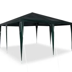 vidaXL Partytent Groen 400 x 400 x 266 cm Polyethyleen en Staal
