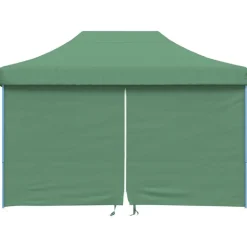 vidaXL Partytent inklapbaar pop-up met 4 zijwanden groen