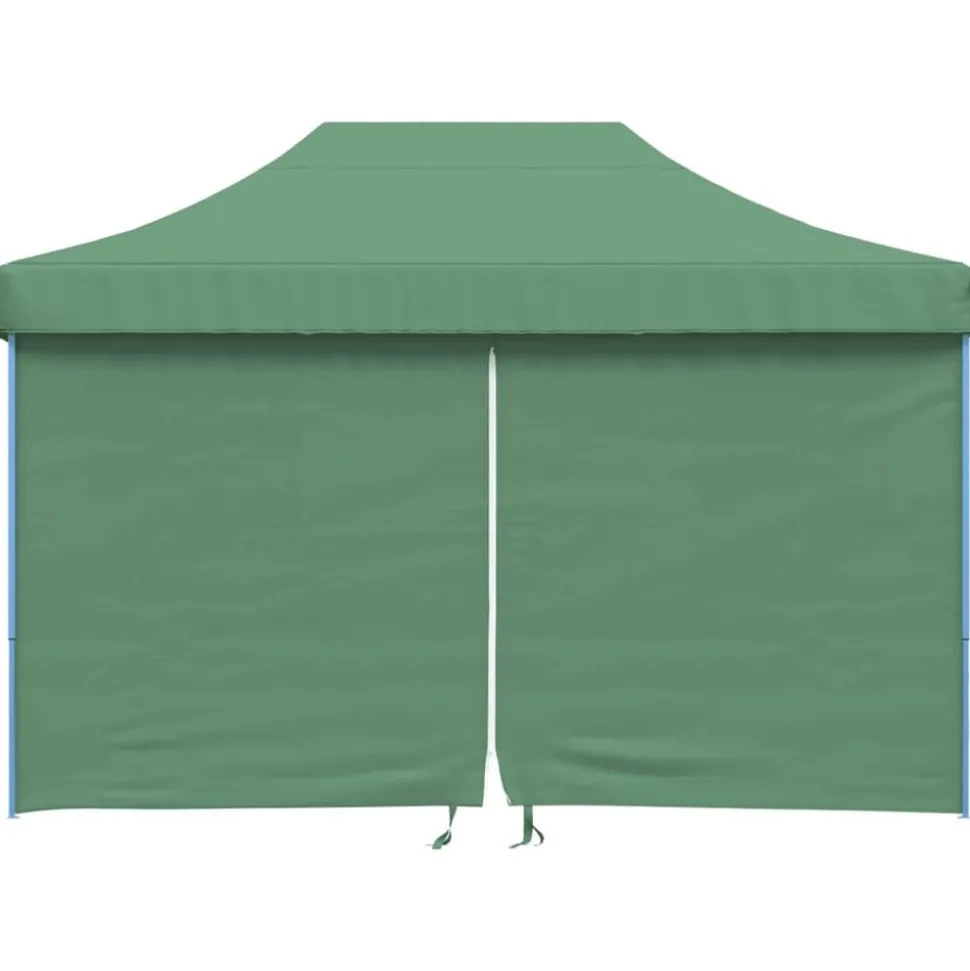 vidaXL Partytent inklapbaar pop-up met 4 zijwanden groen