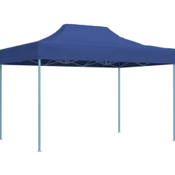 vidaXL Partytent inklapbaar 3x4 m staal blauw