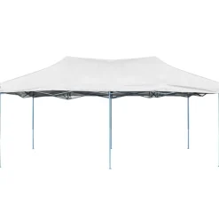 vidaXL Partytent inklapbaar 3x6 m staal wit