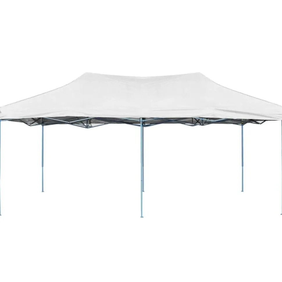 vidaXL Partytent inklapbaar 3x6 m staal wit