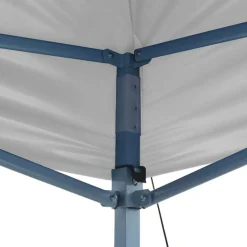 vidaXL Partytent inklapbaar 3x6 m staal wit