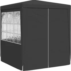 vidaXL Partytent met zijwanden professioneel 90 g/m² 2x2 m antraciet