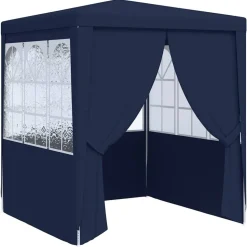 vidaXL Partytent met zijwanden professioneel 90 g/m² 2x2 m blauw