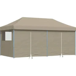 vidaXL Partytent Pop-up Taupe 580 x 292 x 315 cm Oxford Stof