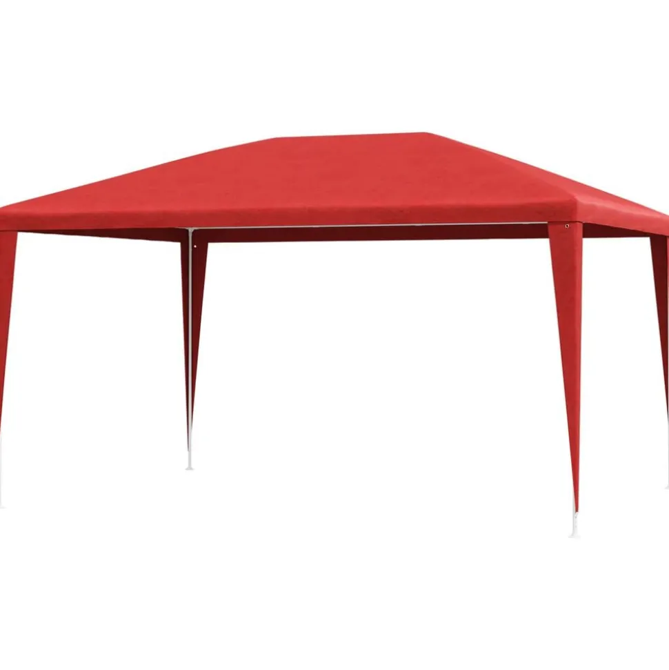 vidaXL Partytent Rood 400 x 300 x 255 cm PE en staal