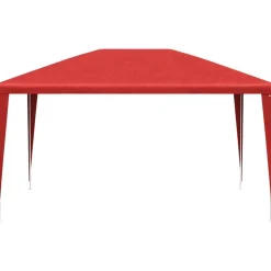 vidaXL Partytent Rood 400 x 300 x 255 cm PE en staal