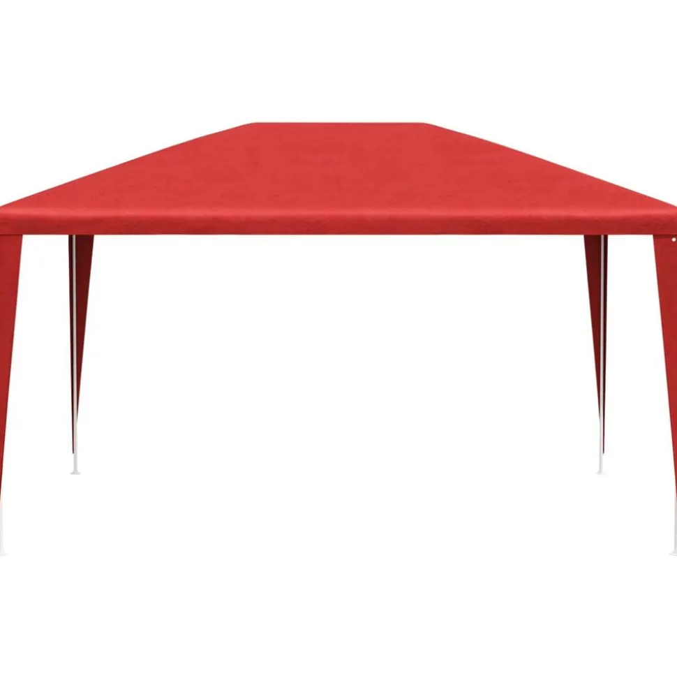 vidaXL Partytent Rood 400 x 300 x 255 cm PE en staal