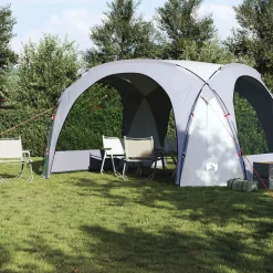 vidaXL Partytent waterdicht wit en grijs