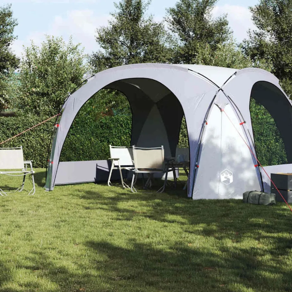 vidaXL Partytent waterdicht wit en grijs