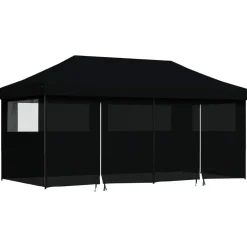vidaXL Partytent Zwart 292 x 580 x 315 cm Oxford Stof