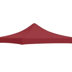 vidaXL Partytentdak 270 g/m² 3x3 m bordeauxrood