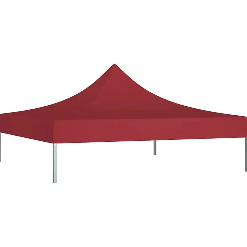 vidaXL Partytentdak 270 g/m² 3x3 m bordeauxrood