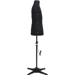 vidaXL Paspop verstelbaar man maat 37-45 zwart
