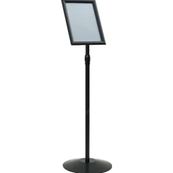 vidaXL Pedestal Posterstand Zilver a3 PVC en staal