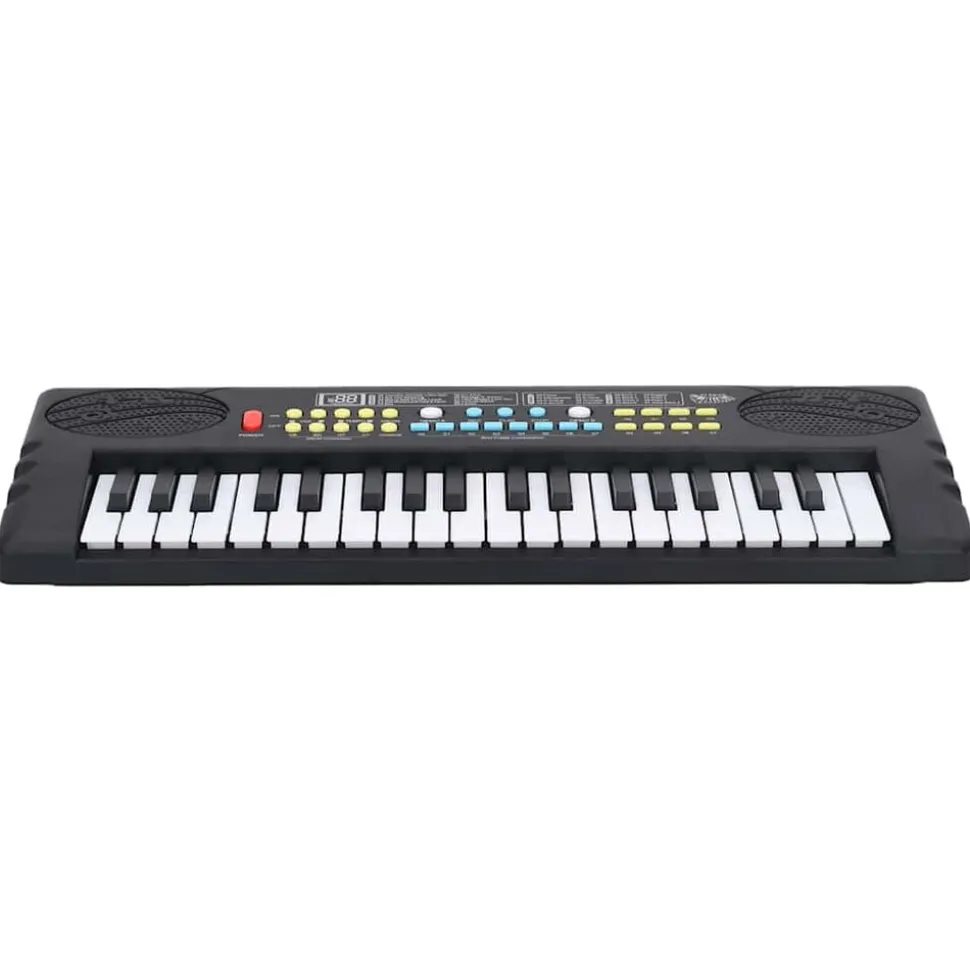 vidaXL Piano elektrisch toetsenbord met 37 toetsen en microfoon