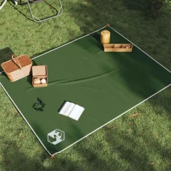 vidaXL Picknickkleed met haringen 205x155 cm groen