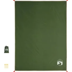 vidaXL Picknickkleed met haringen 205x155 cm groen