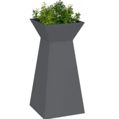 vidaXL Pilaar Plantenbak Antraciet 35 x 35 x 73 cm