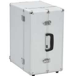 vidaXL Pilotentrolley 47x39x27 cm aluminium zilverkleurig