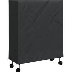 vidaXL Pingpong Tafelbedekking Effen Zwart 165 x 70 x 185 cm Stof