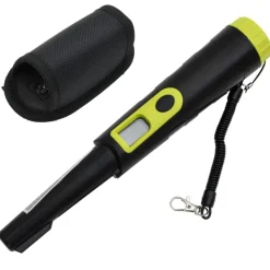 vidaXL Pinpointer metaaldetector met LCD-scherm zwart en geel