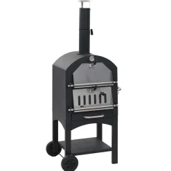 vidaXL Pizzaoven op houtskool met terracotta pizzasteen