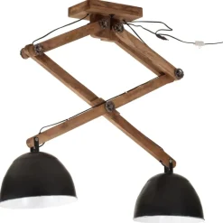 vidaXL Plafondlamp 25 W E27 29x18x85 cm zwart